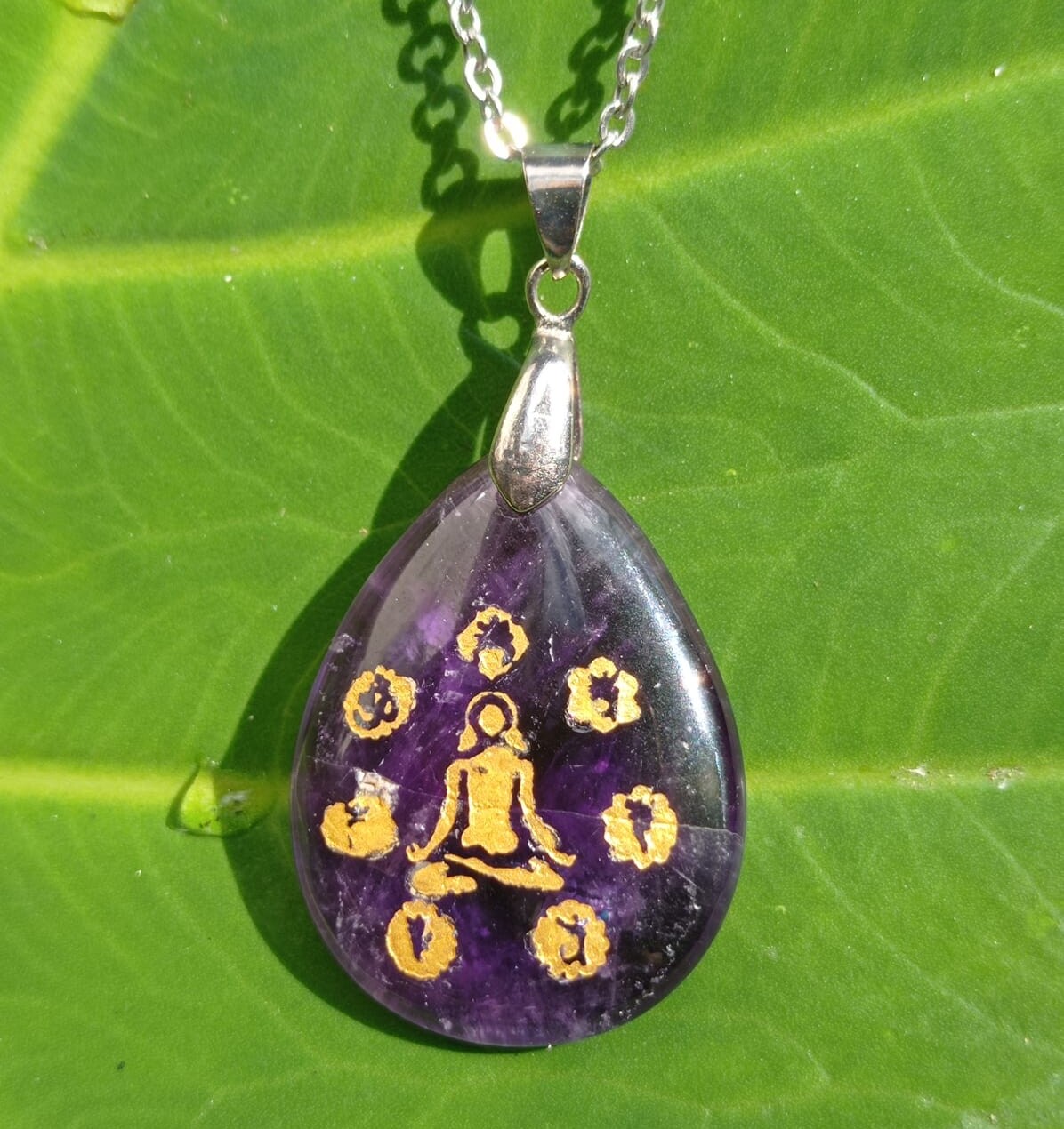 Dije en Amatista Yoga 7 Chakras