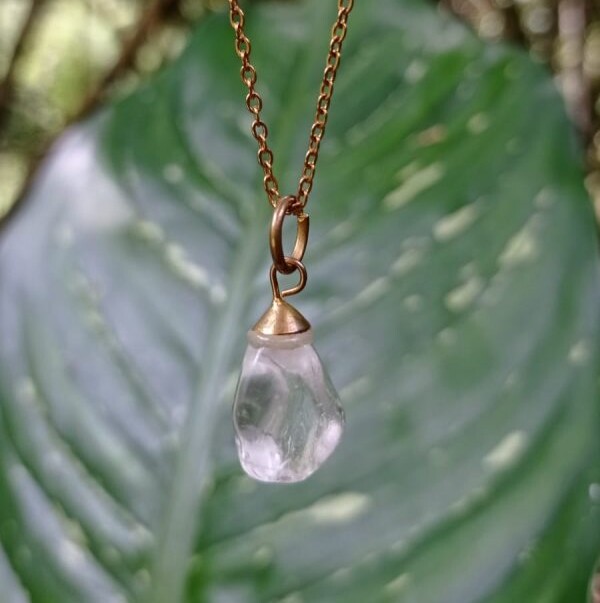 Dije en Cuarzo Cristal Pulido - Imagen 2