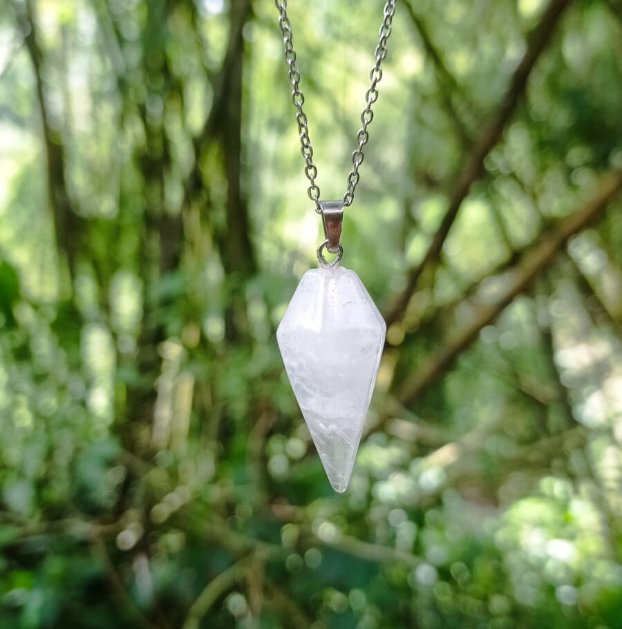 Dije Péndulo en Cuarzo Cristal