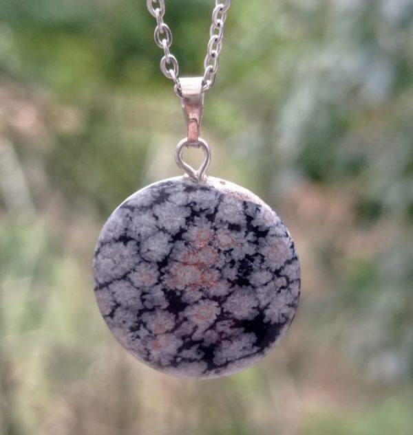 Dije Obsidiana Copo de Nieve - Imagen 3